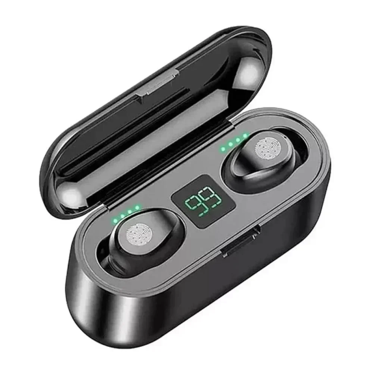 AKS-T230 In-ear Bluetooth Handsfree Ακουστικά με Θήκη Φόρτισης - Μαύρο - Photo3