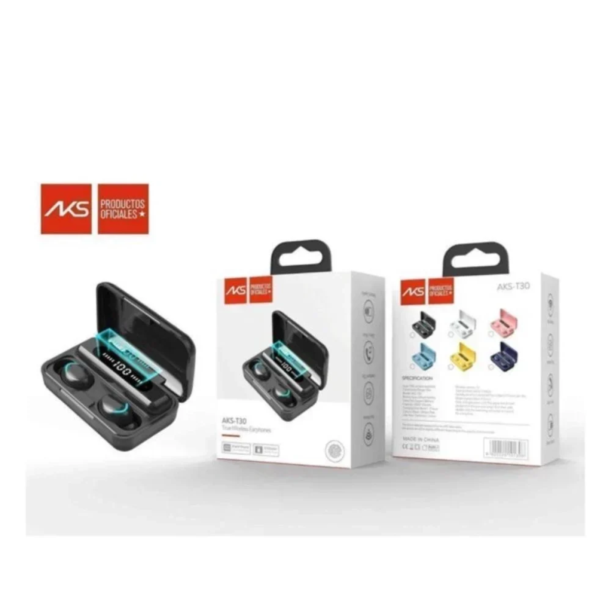 Ασύρματα Ακουστικά AKS-T30 - Μαύρο - Photo2
