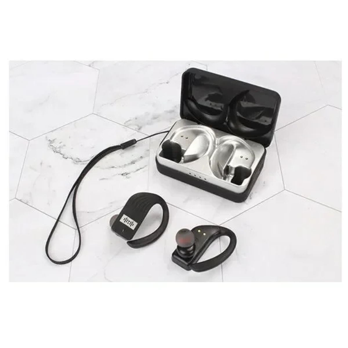 Ασύρματα ακουστικά Bluetooth In-ear Handsfree με θήκη φόρτισης D78 TWS - μαύρα - Image 2