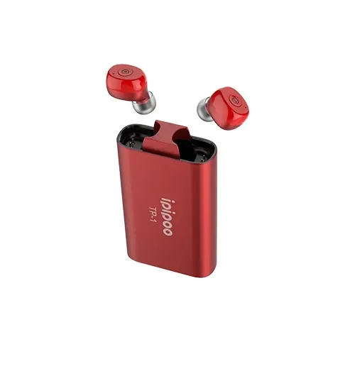Ασύρματα Ακουστικά Bluetooth In-Ear Handsfree Με Θήκη Φόρτισης Ipipoo Tp-1 Κόκκινο