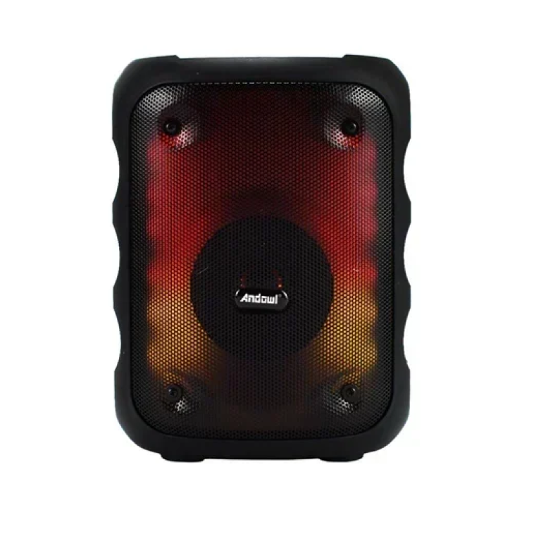 Ασύρματο Bluetooth αυτοενισχυόμενο ηχείο 5W με χρωματιστό LED φωτισμό Andowl Q-YX2163 – μαύρο