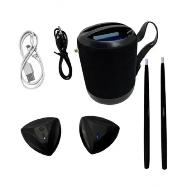 Ασύρματο Drum Kit με φορητό ηχείο Andowl Q-GU2P – μαύρο