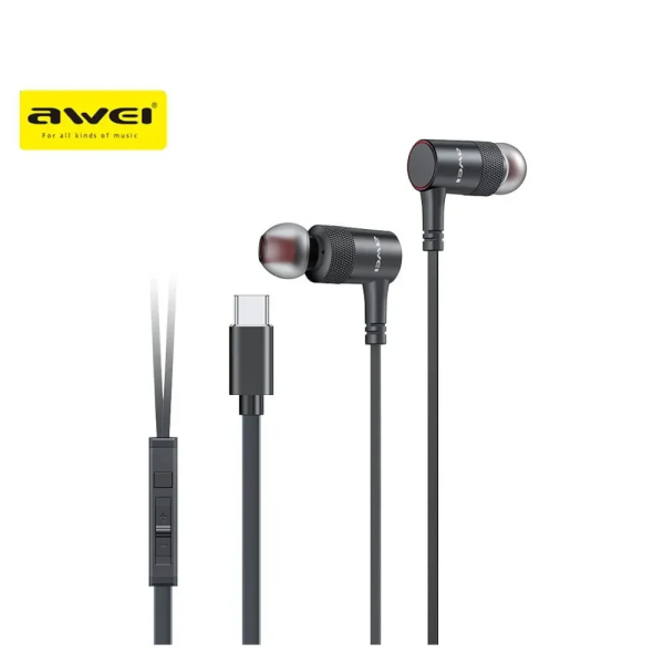 Awei PC-9T In-ear Handsfree Ακουστικά με Βύσμα USB-C - Photo1
