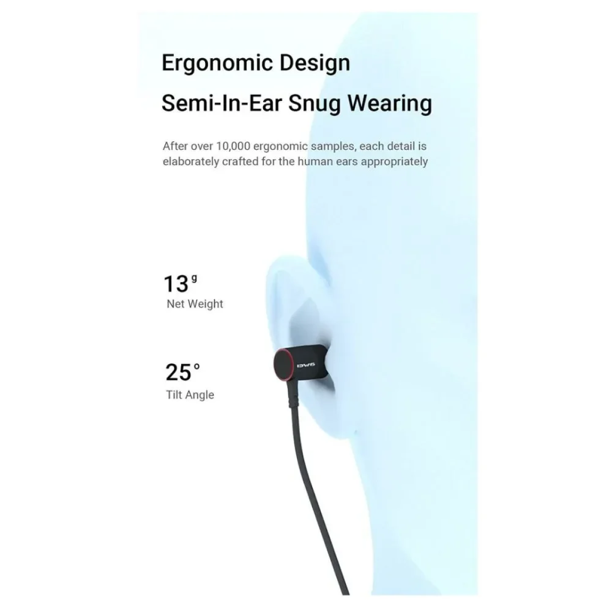 Awei PC-9T In-ear Handsfree Ακουστικά με Βύσμα USB-C - Photo4