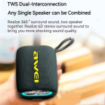 Awei Y382 Φορητό Ηχείο Subwoofer, Μαύρο - Photo3