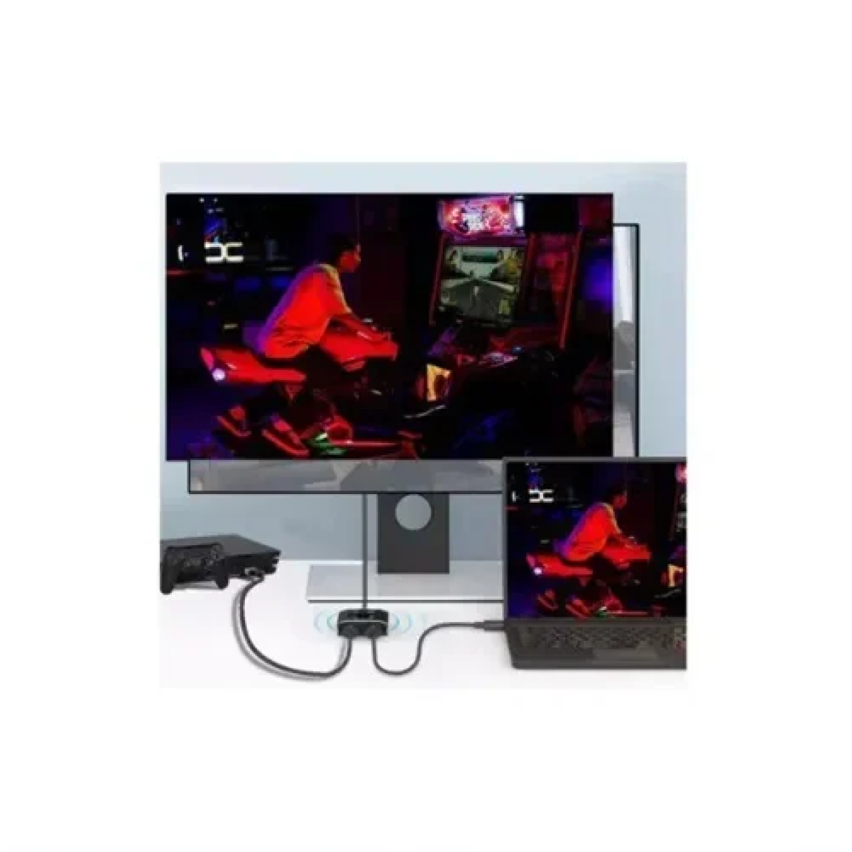 Διαχωριστής HDTV 2×1 switch 8K Andowl QZ8Q2 - Image 3