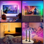 Διακοσμητικό φωτιστικό μπάρα LED RGB 1 τεμάχιο SAL061-Y μαύρο - Image 4