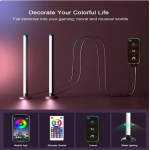 Διακοσμητικό φωτιστικό μπάρα LED RGB 2 τεμάχια SAL061-Y μαύρο - Image 2