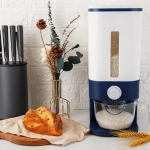 Διανεμητής ρυζιού με δοχείο μέτρησης 25lt - λευκό/μπλε - Image 3