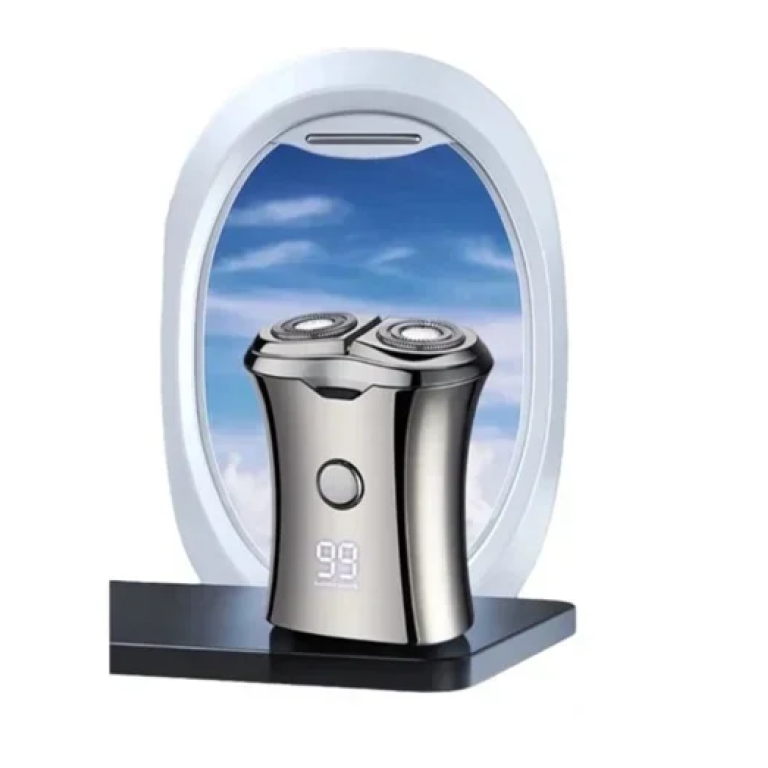 Επαναφορτιζόμενη ξυριστική μηχανή mini Andowl Q-SH221 ασημί