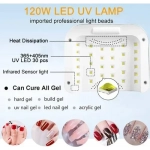 Επαγγελματικό φουρνάκι νυχιών 120W Nail Lamp Blueque BQ V10 - λευκό/μπλε - Image 5