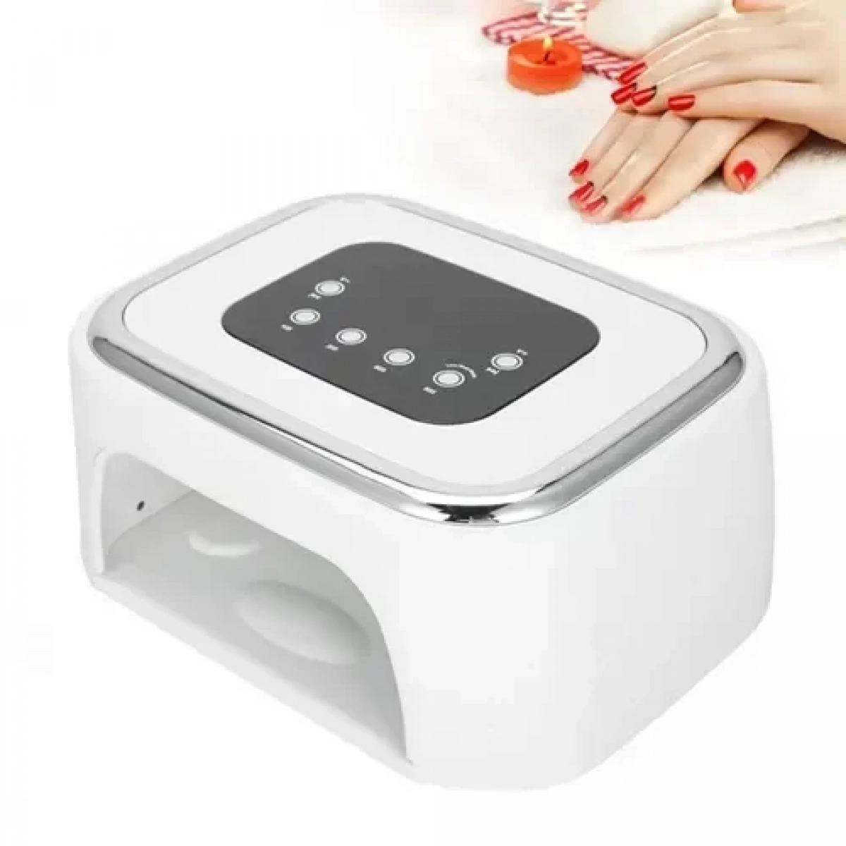 Επαγγελματικό φουρνάκι νυχιών UV LED Nail Lamp XW-S4 λευκό - Image 5