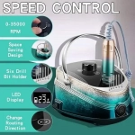 Επαγγελματικός ηλεκτρικός τροχός Manicure & Pedicure με Touch οθόνη 50W BQ730 πράσινο - Image 5