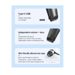 Fineblue F520 In-ear Bluetooth Handsfree Ακουστικό Πέτου Ασημί - Photo4