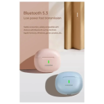 FINEBLUE M5 TWS Ασύρματα Ακουστικά BLUETOOTH Touch Earphone Semi-In-Ear Hifi Stereo Music- Ροζ - Photo2