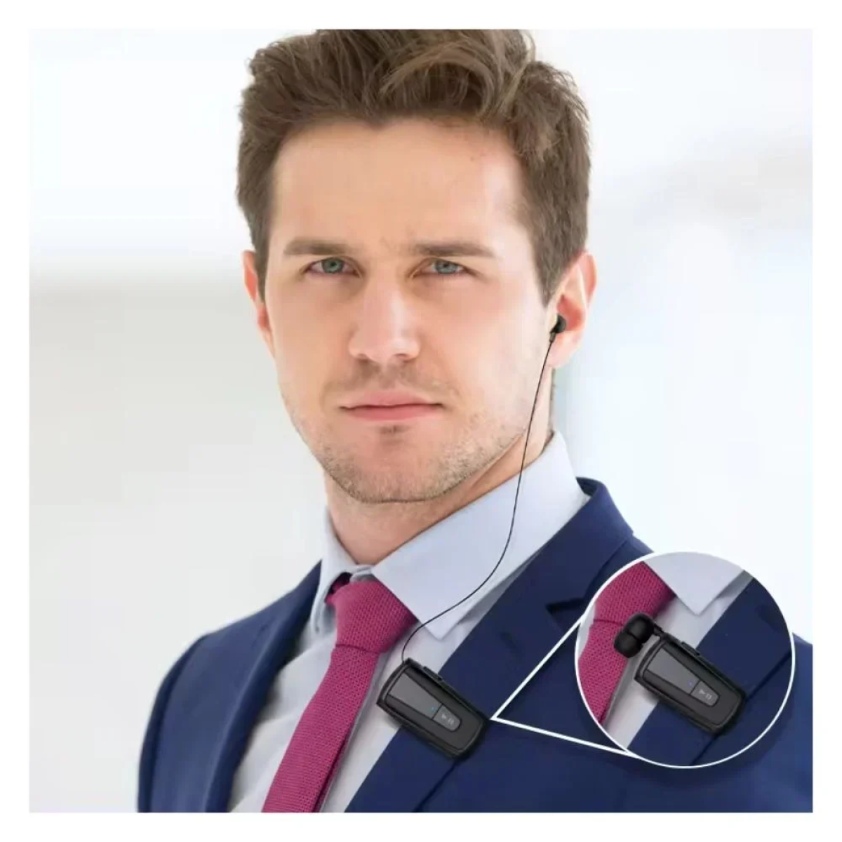 Firo H15 Ασύρματο Clip-on Μονό Ακουστικό Type-C, Μαύρο - Photo3