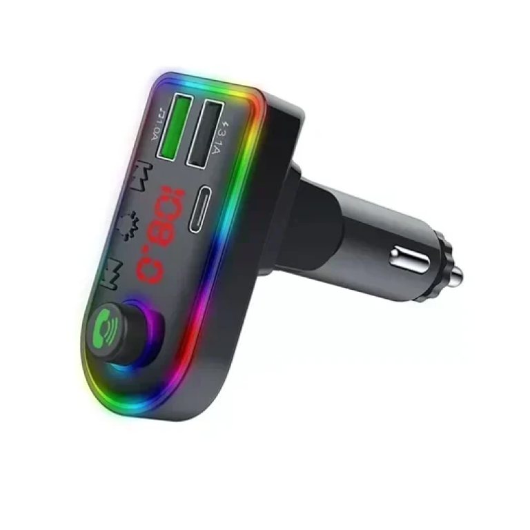 FM Transmitter και φορτιστής αυτοκινήτου Andowl Q-C75 μαύρο