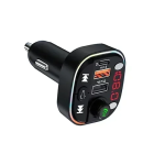 FM Transmitter και φορτιστής αυτοκινήτου Andowl Q-C77 μαύρο - Image 2