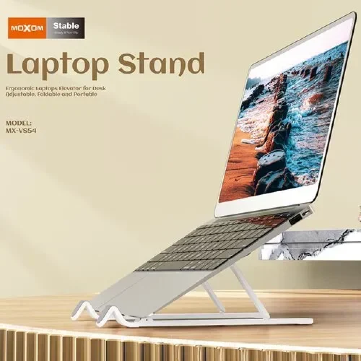 Φορητή βάση για Laptop και Tablet 11 - 17 ιντσών Moxom MX-VS54 μαύρο - Image 3