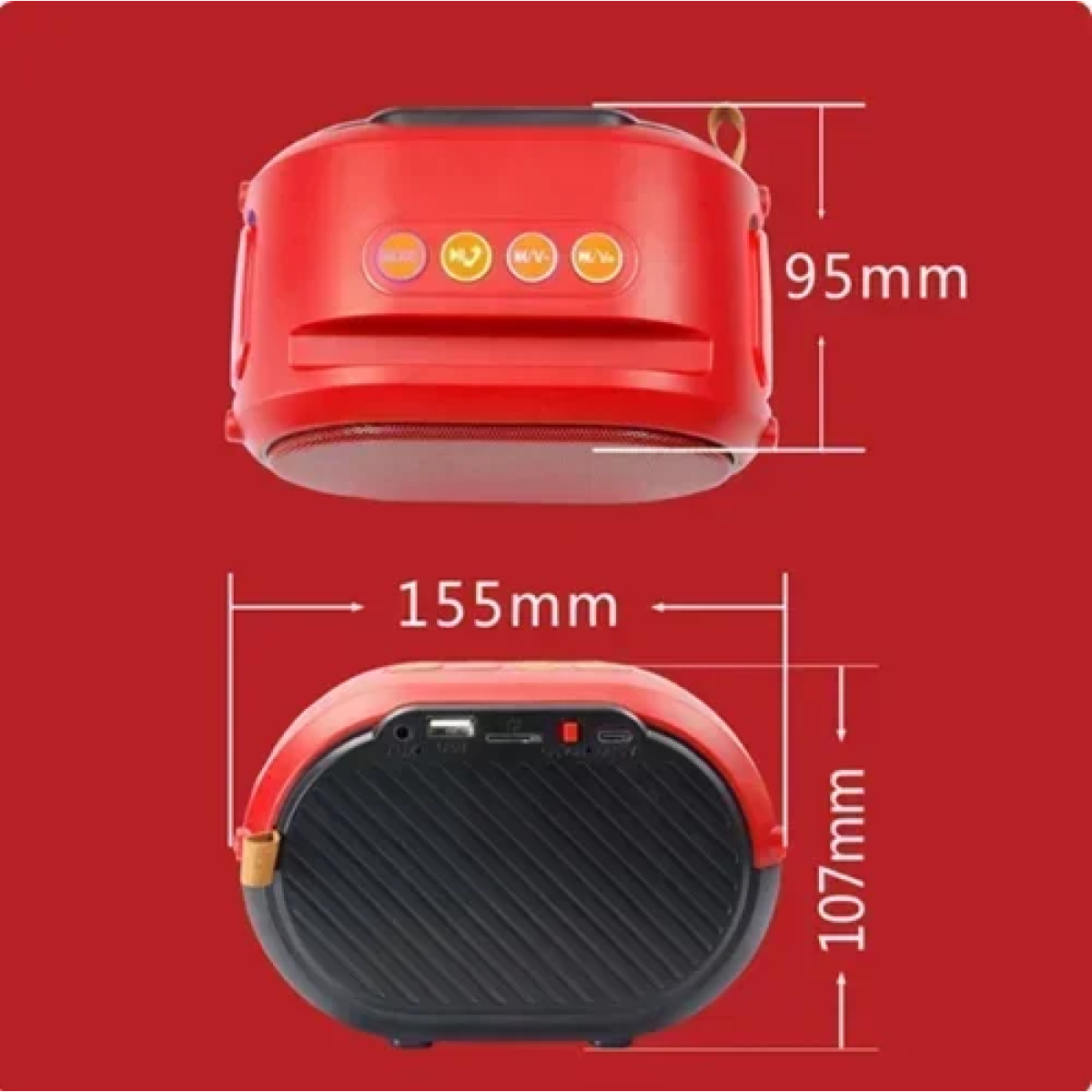 Φορητό ασύρματο ηχείο Bluetooth Andowl Q-YX1500 μπλε - Image 4