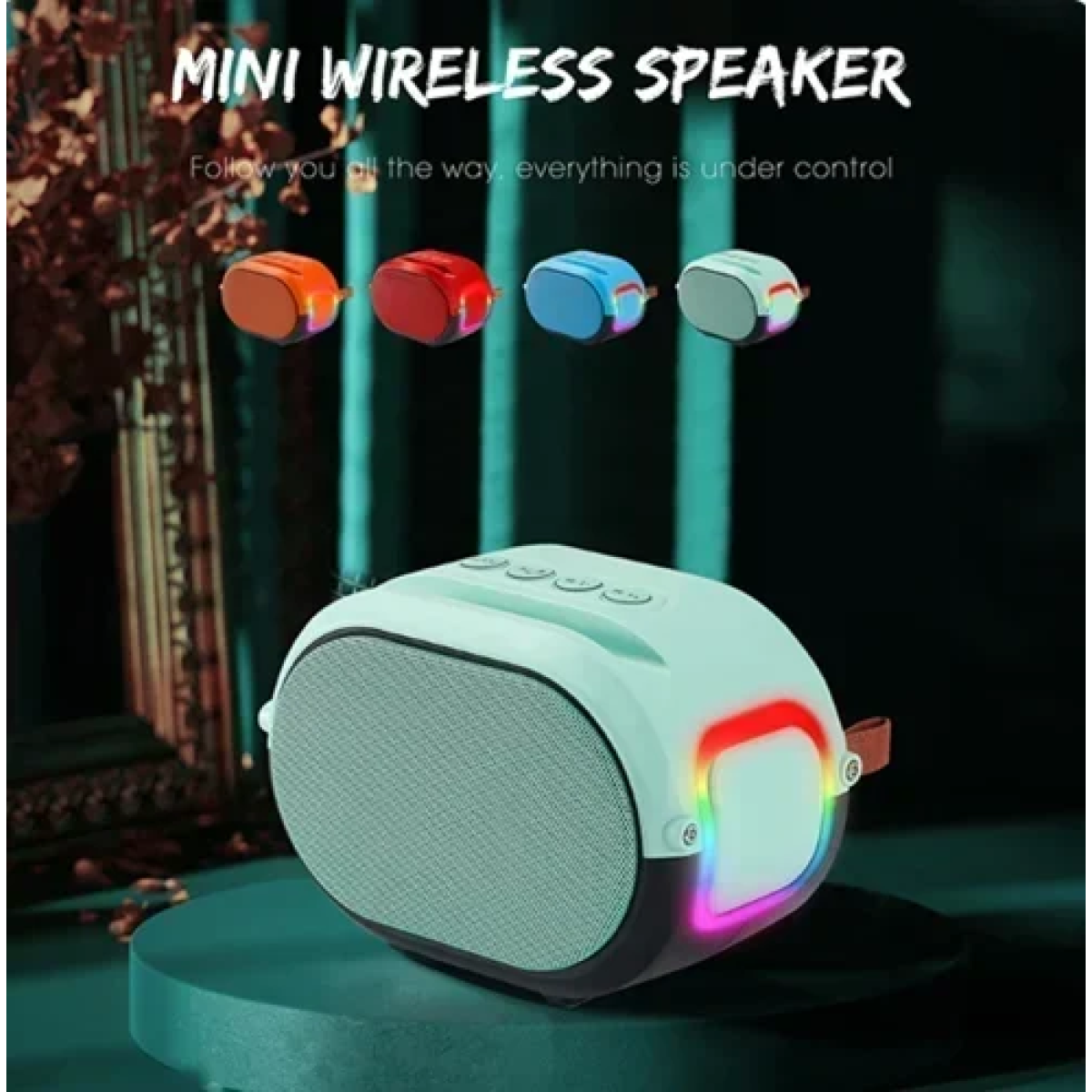 Φορητό ασύρματο ηχείο Bluetooth Andowl Q-YX1500 πορτοκαλί - Image 3