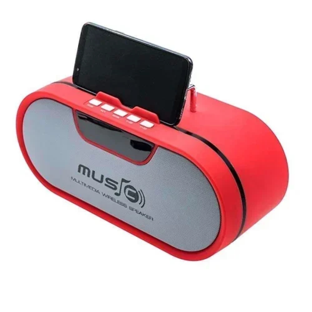 Φορητό ηχείο Bluetooth FM, USB, κάρτα TF Andowl QW09 – κόκκινο - Image 2