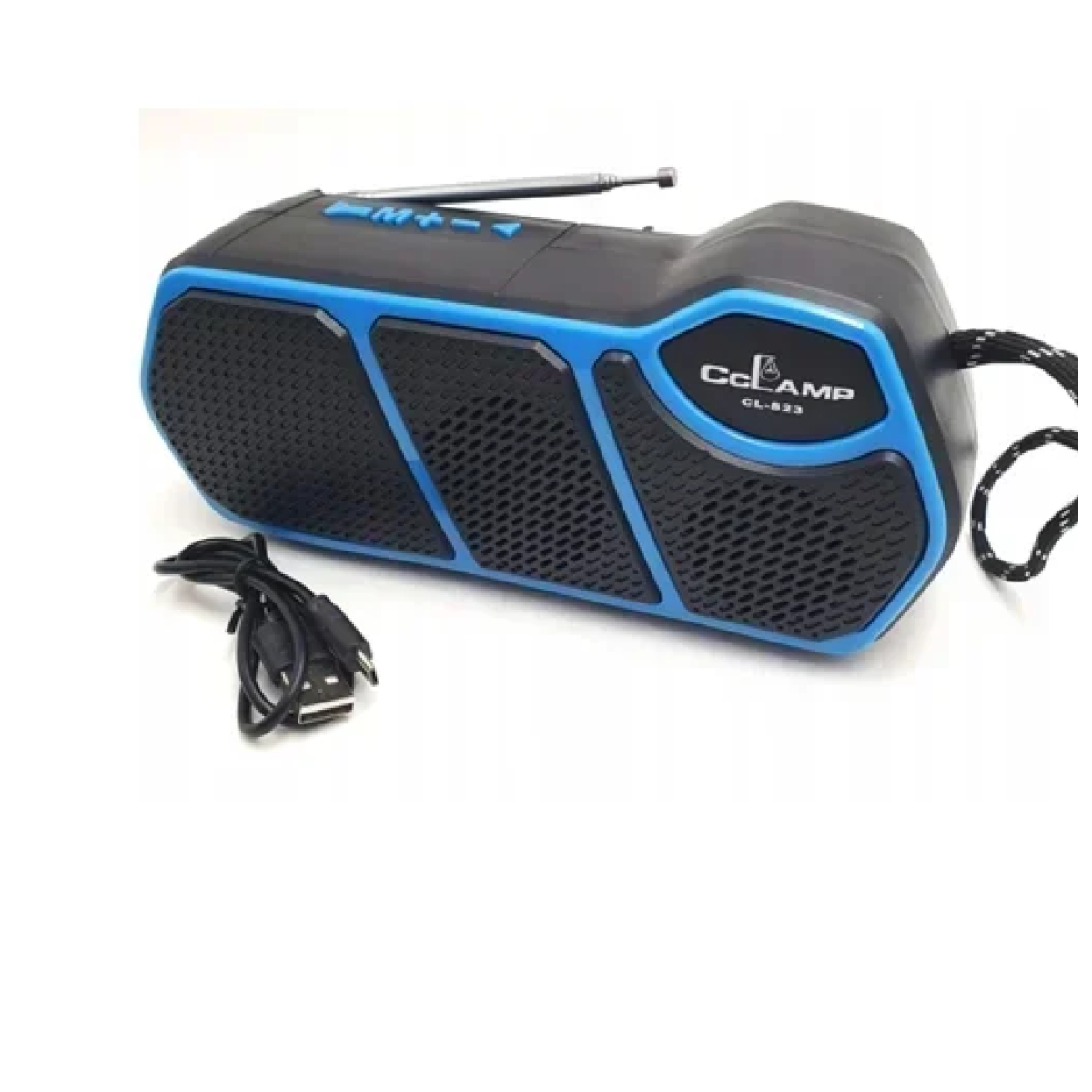Φορητό ηχείο Bluetooth με ηλιακό πάνελ και φακό Cclamp CL-823 μαύρο/μπλε - Image 2