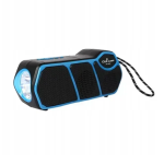 Φορητό ηχείο Bluetooth με ηλιακό πάνελ και φακό Cclamp CL-823 μαύρο/μπλε