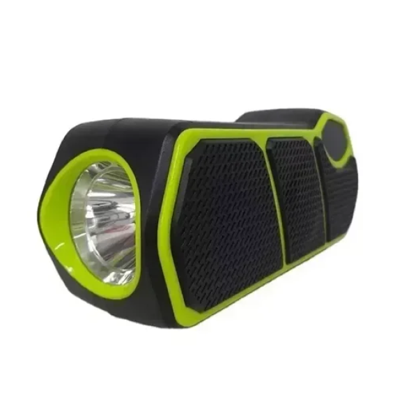Φορητό ηχείο Bluetooth με ηλιακό πάνελ και φακό Cclamp CL-823 μαύρο/πράσινο