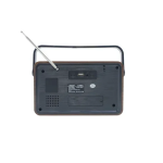 Φορητό ραδιόφωνο FM ρετρό Bluetooth USB AUX TF Andowl Q-FM01 ασημί - Image 3