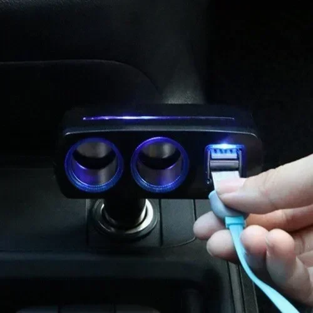 Φορτιστής αυτοκινήτου – cigarette lighter Andowl Q-T178 μαύρο - Image 2