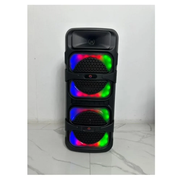 Ηχείο Bluetooth 2 x 8" QL-8803 Στερεοφωνικό με Ψηφιακή Οθόνη, Ενσύρματο Μικρόφωνο και Τηλεχειριστήριο