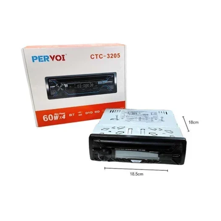 Ηχοσύστημα αυτοκινήτου Universal 1DIN Bluetooth Pervoi CTC-3205