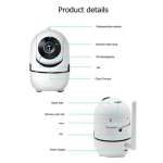 IP κάμερα παρακολούθησης Wi-Fi 1080p Full HD με μικρόφωνο και φακό 3,6mm Andowl Q-SX910 λευκή - Image 2