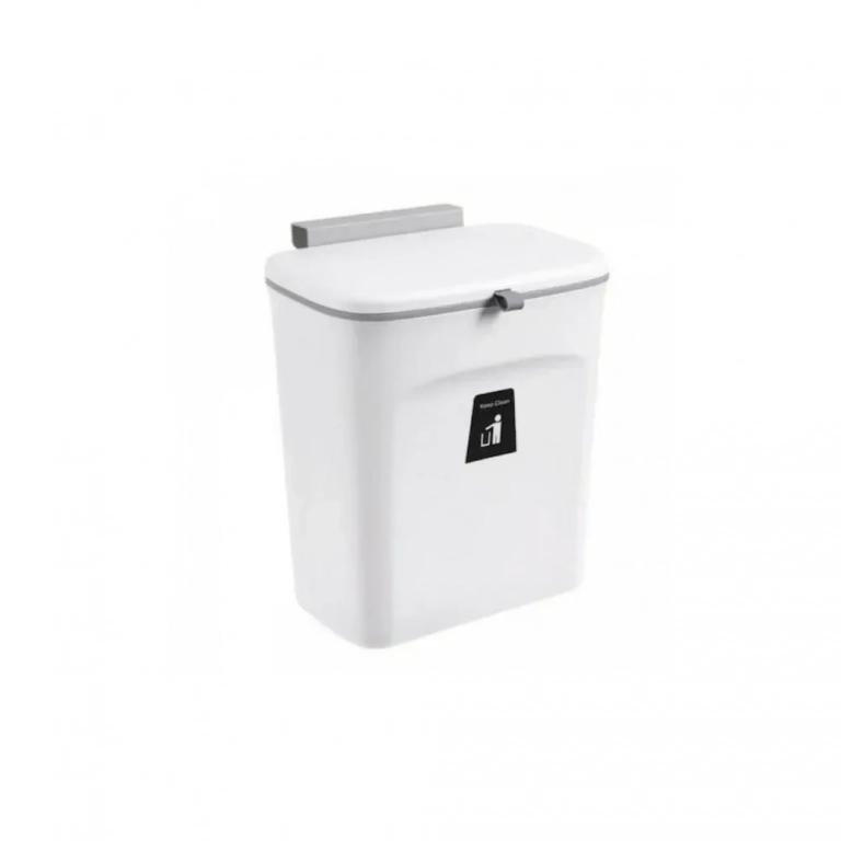 Κάδος Απορριμμάτων 9lt για τα Ντουλάπια Λευκός 26x16xΥ30εκ. - Photo1