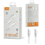 Καλώδιο μεταφοράς δεδομένων USB-C to USB-C 2m LDNIO LS-132 λευκό