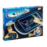 Μαγικός φωτεινός πίνακας ζωγραφικής - Glow Drawing Board 3 σε 1 μαύρο - Image 4