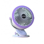 Mini φορητό ανεμιστηράκι με κλιπ Andowl Q-F200 λευκό/μωβ