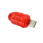 Mini φωτιστικό USB LED αυτοκινήτου 5V με εφέ φλόγας Andowl Q-D305 κόκκινο - Image 2