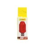 Mini φωτιστικό USB LED αυτοκινήτου 5V με εφέ φλόγας Andowl Q-D305 κόκκινο - Image 3