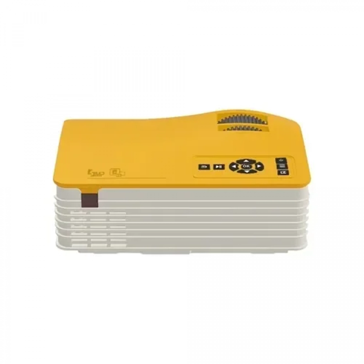 Mini Projector LED με ανάλυση 640*360 - Home Cinema Projector κίτρινο - Image 3
