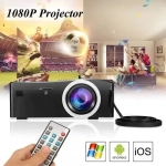 Mini Projector LED με υποστήριξη βίντεο προβολέα LCD HD 1080P και οθόνη 60 ιντσών - λευκό - Image 4