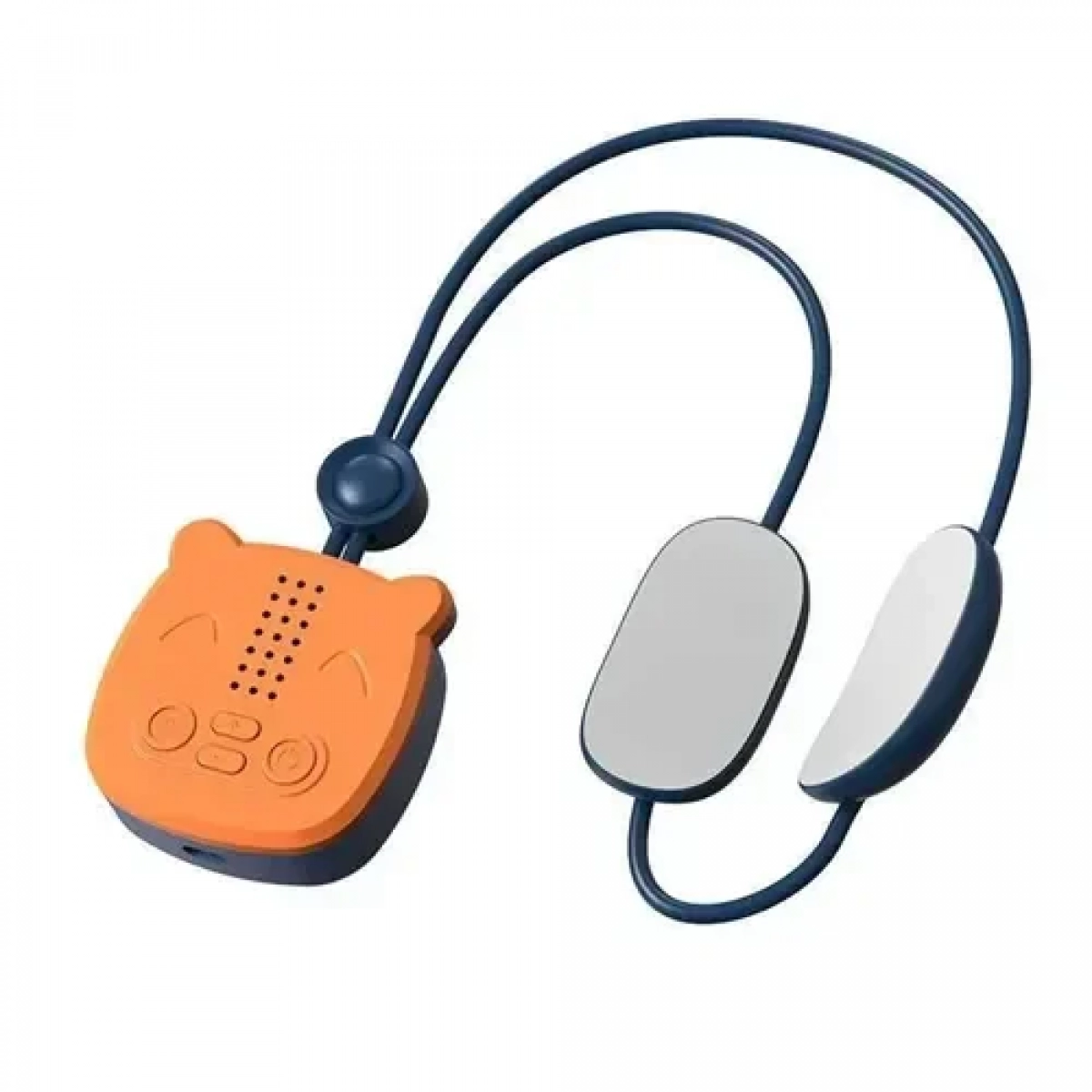 Mini συσκευή για μασάζ αυχένα - Neck Massager μπλε/πορτοκαλί - Image 2