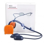 Mini συσκευή για μασάζ αυχένα - Neck Massager μπλε/πορτοκαλί