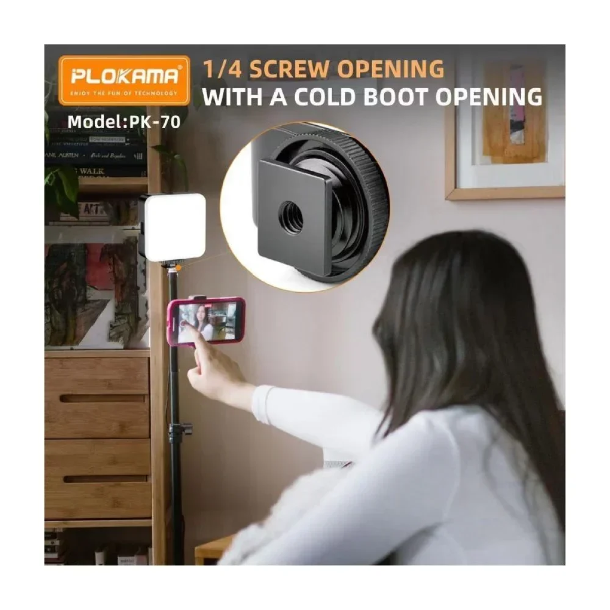 Plokama PK-70 Mini Led Video Light 800lm