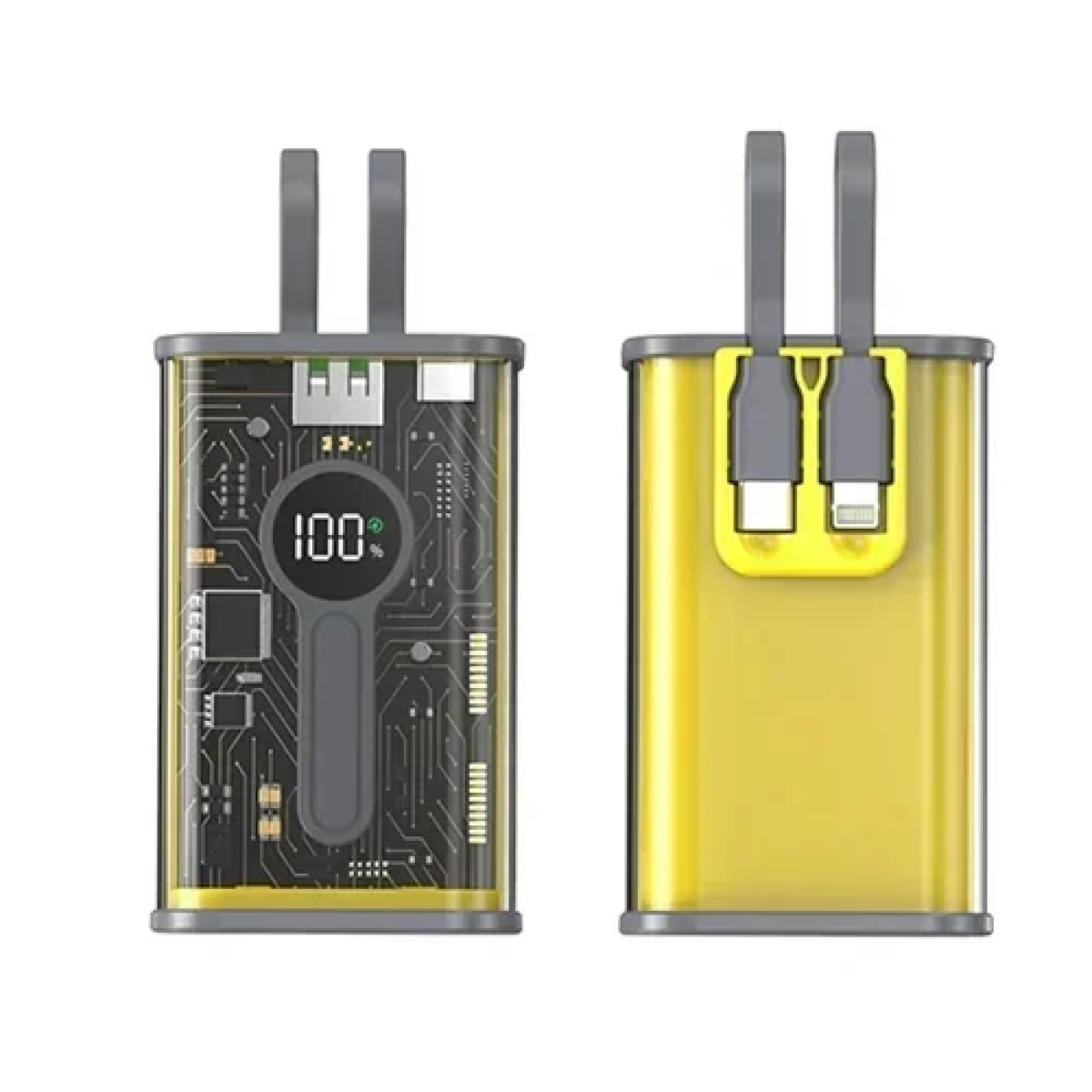 Power Bank γρήγορης φόρτισης 22.5W 15000mAh Andowl Q-CD1010 κίτρινο - Image 3