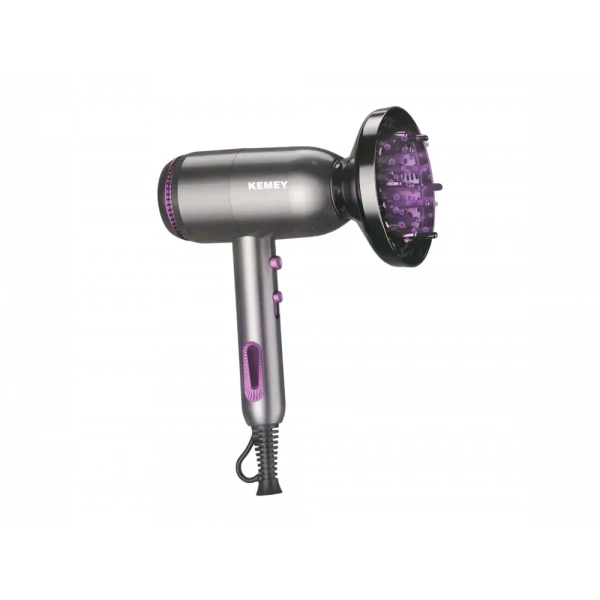 Πιστολάκι Μαλλιών Kemei KM-6841 2000W Ασημί