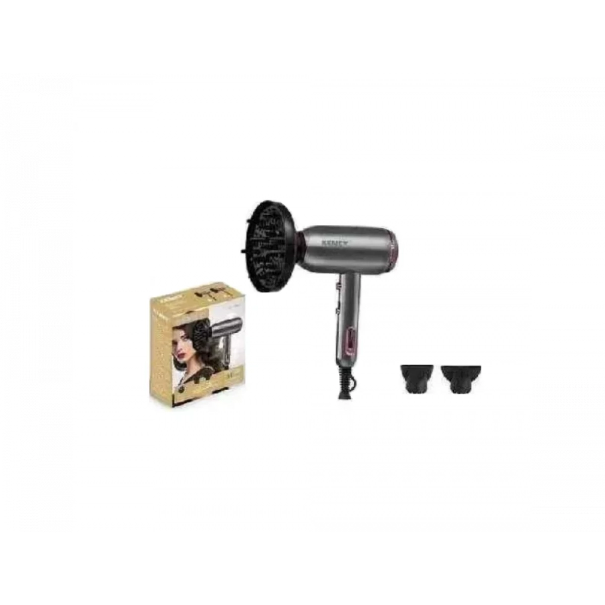 Πιστολάκι Μαλλιών Kemei KM-6841 2000W Ασημί - Image 2