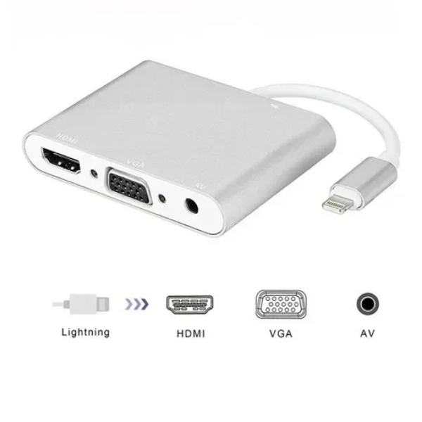 Προσαρμογέας οθόνης lightning σε HDMI+VGA Andowl Q-HD410