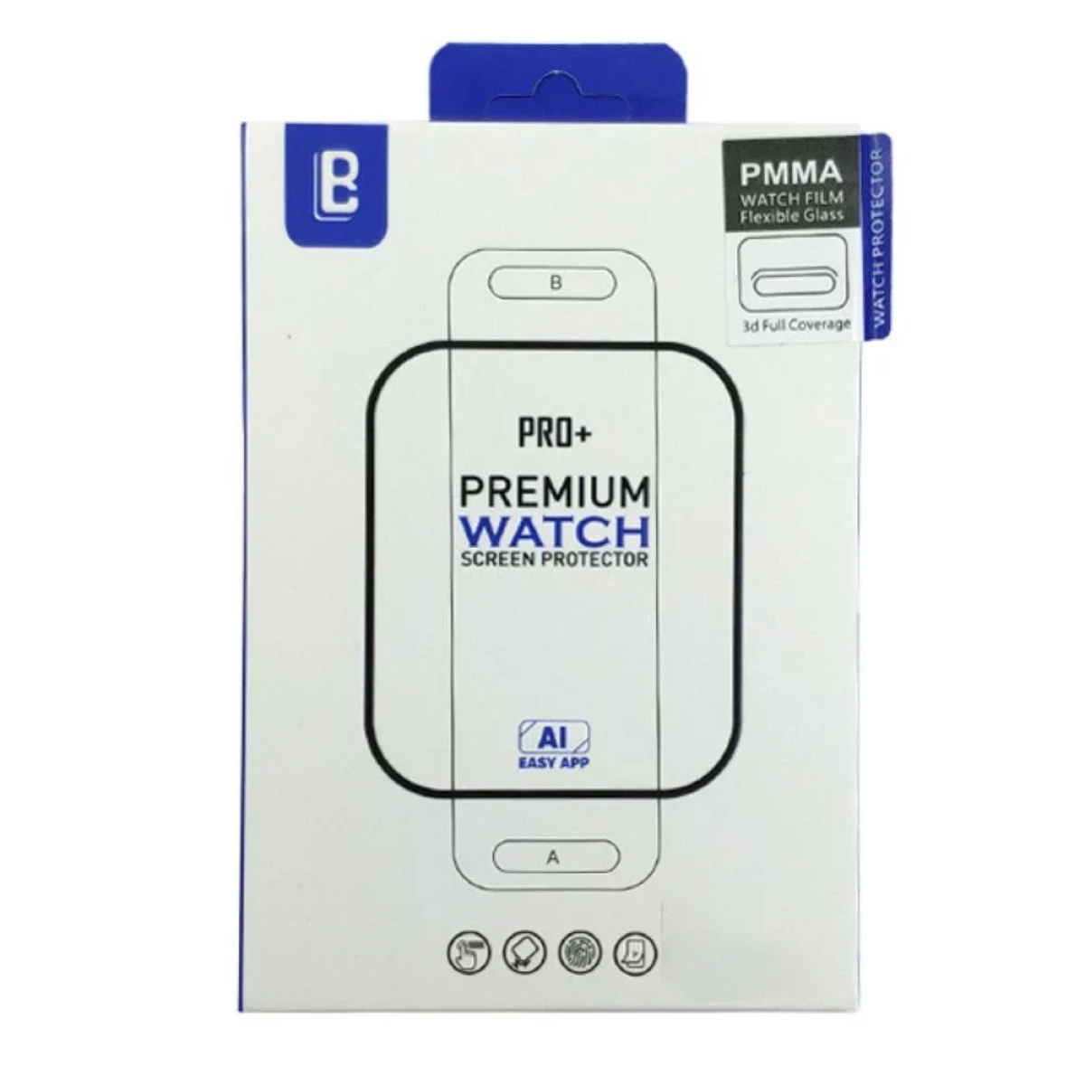 Προστασία Οθόνης PMMA Tempered Glass για Apple Watch Ultra 2, 45 mm - Μαύρο